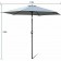 Large 2.7m Grey Tilting Garden Parasol Umbrella with Tilt & Crank 