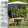 Large 2.7m Grey Tilting Garden Parasol Umbrella with Tilt & Crank 