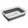 quest home+ collapsible rectangular washing-up bowl grey 63055