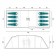 royal leisure buckland 8 berth poled tent W521 floor plan