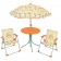 Quest Childrens Happy Summer Table Parasol & 2 Folding Chair Garden Set SP2026