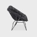 Portal Outdoor House Bilboa Luxury Folding Moon Style Chair Grey PT-CH-BILBAO-NIGHT