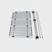 Portal Outdoor Faro 60cmx80cmx50cm High Camping Low Coffee Slat Alu Table PT-TB-FARO