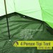 Summit Camping Festival 4 Person Hydrahalt Tipi Tent - GREEN 571046G