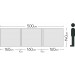 Quest Falcon Mid Grey AirShield 500 (3 panels) A1038-MG