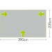 Mid Grey Quest Falcon Inflatable air 390 porch awning A3503A-MG