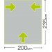 Mid Grey Quest Falcon Base Camp Inflatable Air Awning 200 A3519-MG