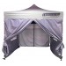 Quest Sides for Louisiana 3m x 3m Pavillion in grey (2 x doors, 2 x windows) A3610SI