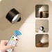 Quest Rechargeable BLACK ROUND DIMMABLE CCT WALL SCONCE LIGHT WITH REMOTE C01-2055BKCCT