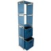 Quest Pack away shelf unit with 2 x Storage Boxes C0106