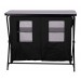 Quest Wooky Hole Double Cupboard Black F3202