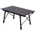 Quest Elite Brenig Slatted Black Table F4006BL