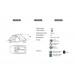 Summit 2 Person Double Skin Dome Tent  Slate Grey 571133