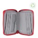 lifeventure rfid bi-fold wallet 68725 raspberry open