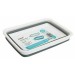 quest home+ collapsible rectangular washing-up bowl grey 63055