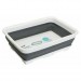 quest home+ collapsible rectangular washing-up bowl grey 63055