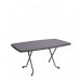 Alco Steel Folding Heavy Duty Oval/Rectangular table 150cmx90cm graphite R36GCG