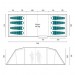 royal leisure buckland 8 berth poled tent W521 floor plan