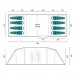 royal leisure buckland 8 berth poled tent W521 floor plan