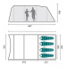 royal leisure welford 4 poled tent w525 floor plan