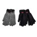 Heat Machine Mens Gents Winter Thermal Brushed Knitted Gloves Grey 2142 Black 1113 - 2.3 tog 