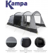kampa hayling 4 poled tent 9120001260 