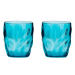 Flamefield Acrylic Short Ice Tumblers Aqua Pack of  2 RE2011A