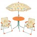 Quest Childrens Happy Summer Table Parasol & 2 Folding Chair Garden Set SP2026